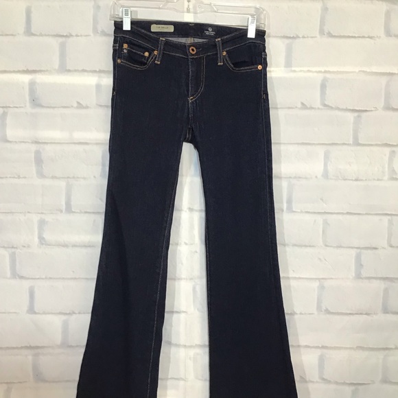 Adriano Goldschmeid The Belle Flare Jeans Low Rise Dark Wash Jeans Sz. 25 - Picture 4 of 9